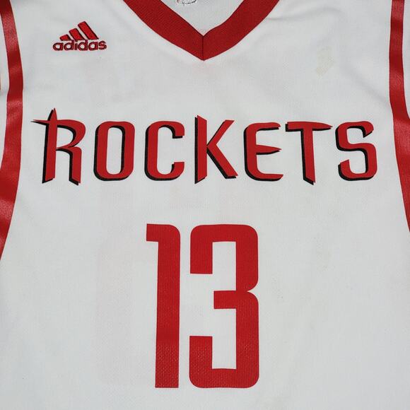 Adidas White & Red Jersey Tank Houston Rockets "13 Hardin" - Size Medium - Picture 2 of 10